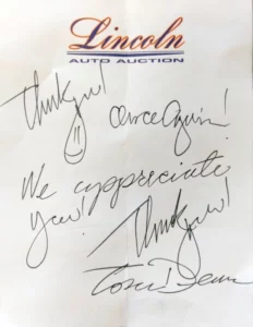 Lincoln Auto Auction has good things to say about Quick Connect Computer Services
