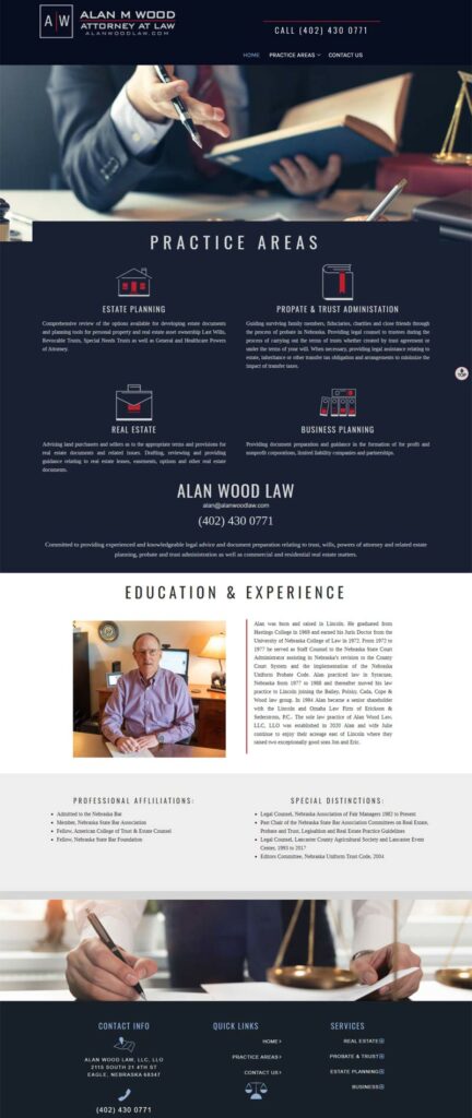 Professional Law Website Design