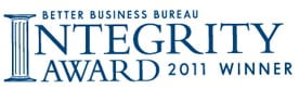 Quick Connect Computer Services Lincoln BBB Integrity Award Winner 2011