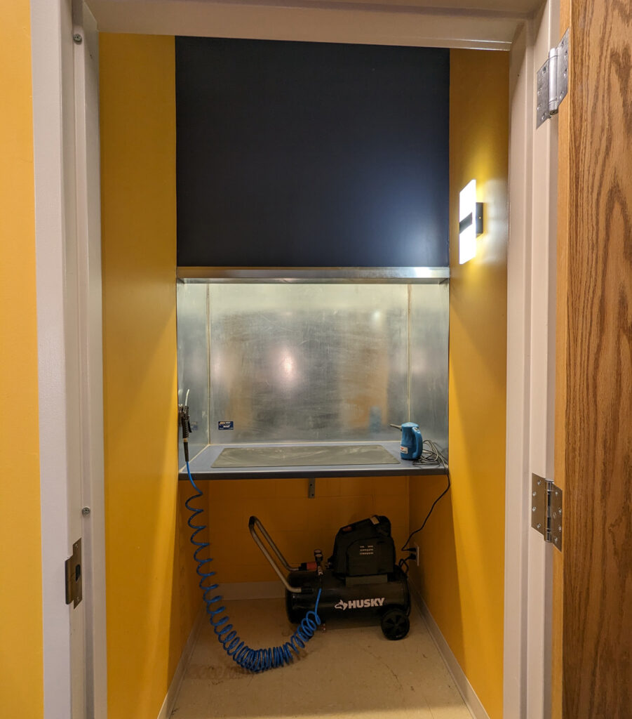 Quick Connect has a dedicated room to cleaning computer components