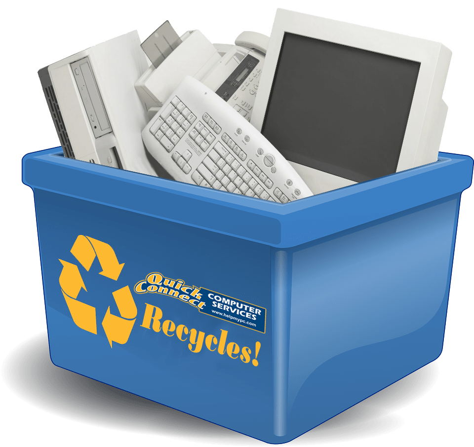Recycling your computer with Quick Connect Computer Services is easy